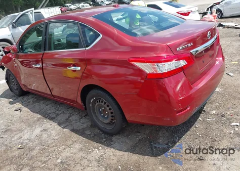 2015 Nissan Sentra Sv from USA, damaged, VIN 3N1AB7APXFY259468